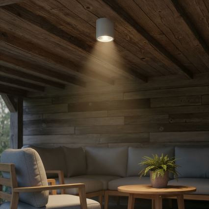 Ideal Lux - Spot extérieur GUN 1xGU10/28W/230V IP55 gris