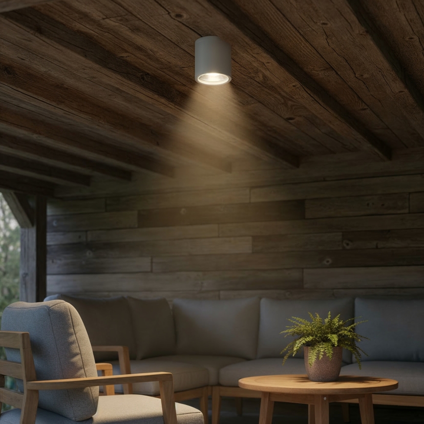 Ideal Lux - Spot extérieur GUN 1xGU10/28W/230V IP55 gris