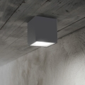 Ideal Lux - Spot extérieur TECHO 1xGU10/20W/230V 15x15 cm IP54 anthracite