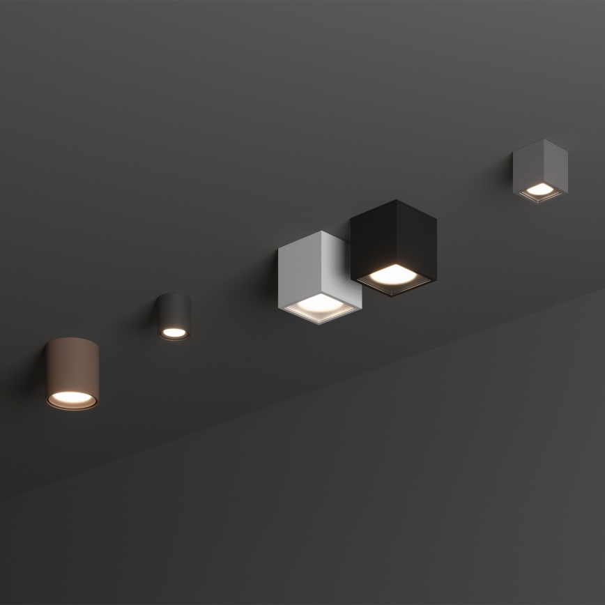 Ideal Lux - Spot extérieur TECHO 1xGU10/20W/230V 15x15 cm IP54 noir