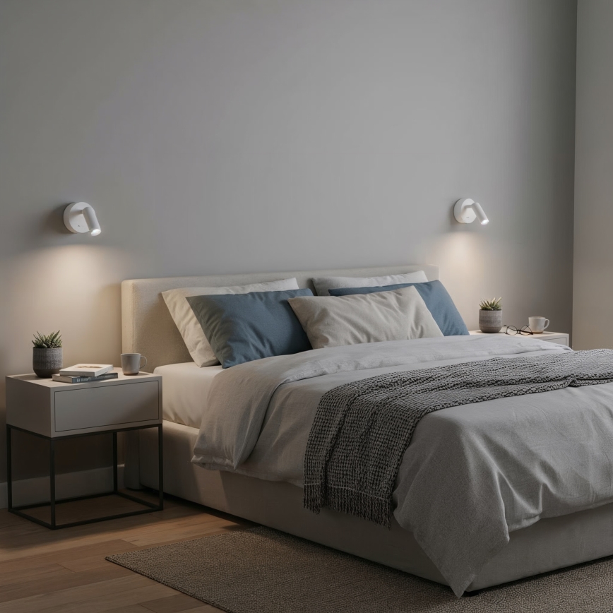 Ideal Lux - Spot mural BEAN LED/3W/230V CRI 90 blanc