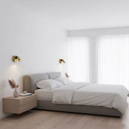 Ideal Lux - Spot mural BEAN LED/3W/230V CRI 90 laiton