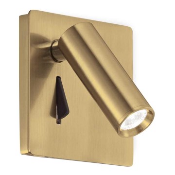 Ideal Lux - Spot mural LITE LED/3W/230V CRI 90 laiton