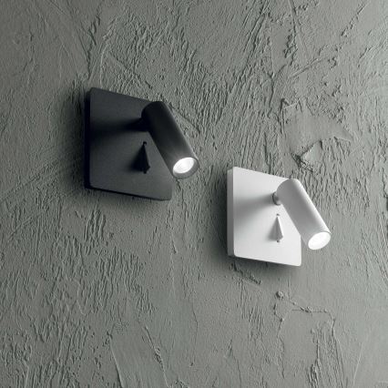 Ideal Lux - Spot mural LITE LED/3W/230V CRI 90 noir
