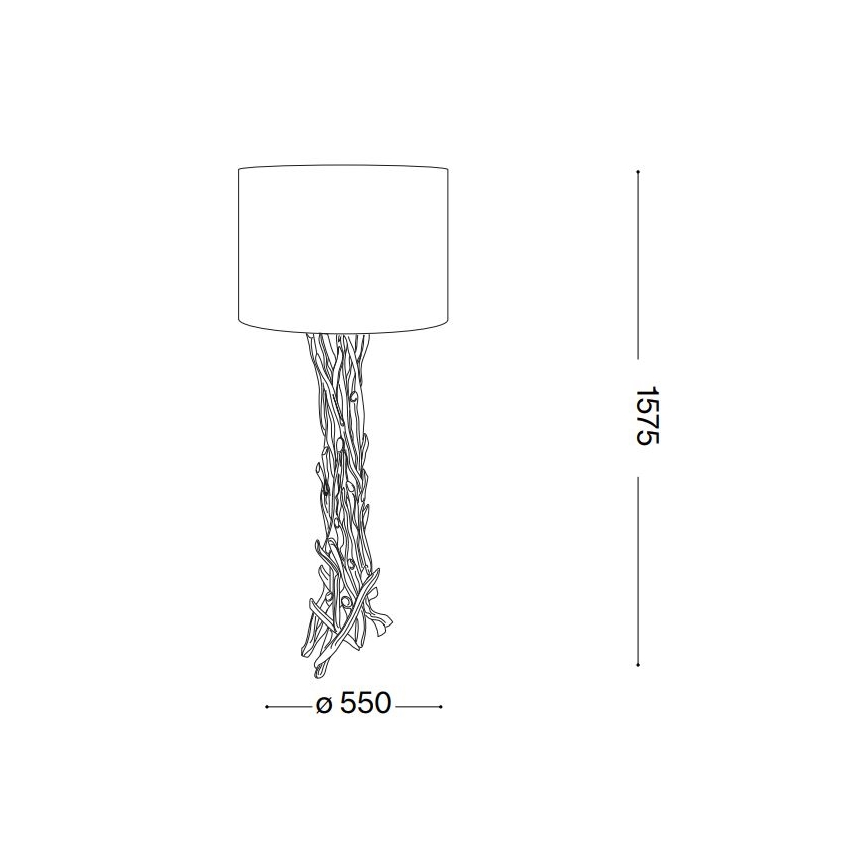 Ideal Lux - Staande Lamp DRIFTWOOD 1xE27/60W/230V guave