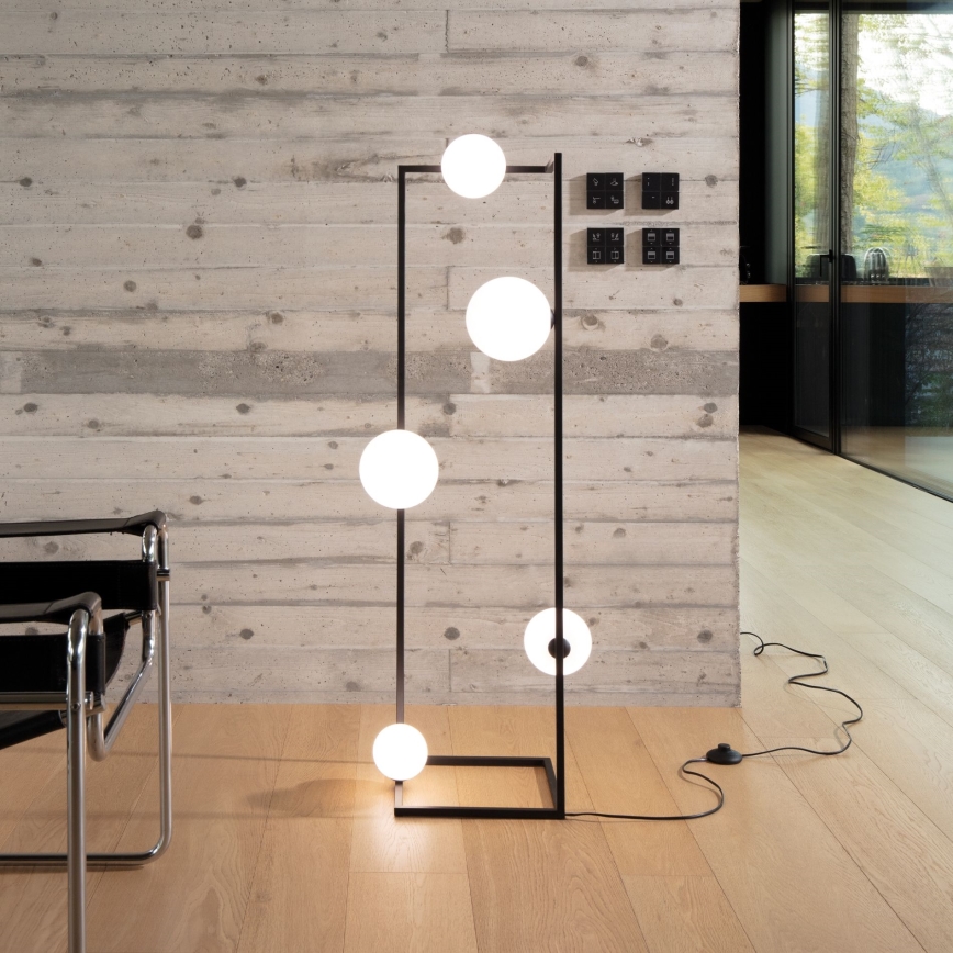 Ideal Lux - Staande LED Lamp ANGOLO 5xG9/3W/230V zwart