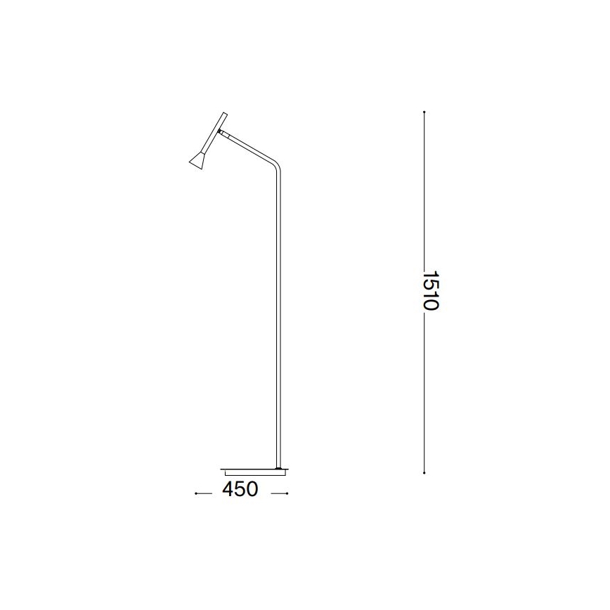 Ideal Lux - Staande LED Lamp DIESIS LED/4,5W/230V CRI 95 zwart