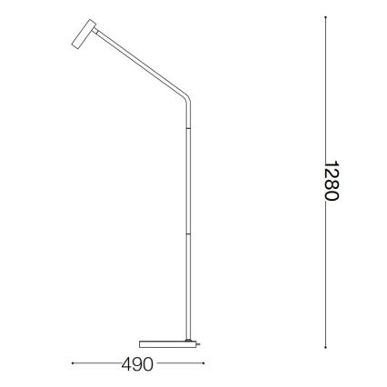Ideal Lux - Staande LED Lamp EASY LED/3,5W/230V CRI 90 wit