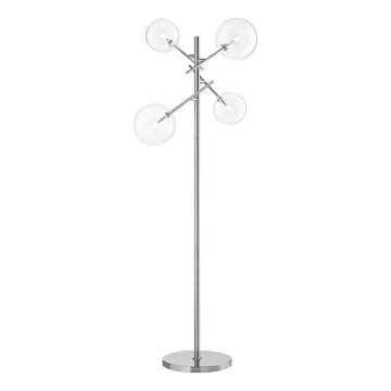 Ideal Lux - Staande LED Lamp EQUINOXE 4xG4/2W/230V glanzend chroom/doorzichtig