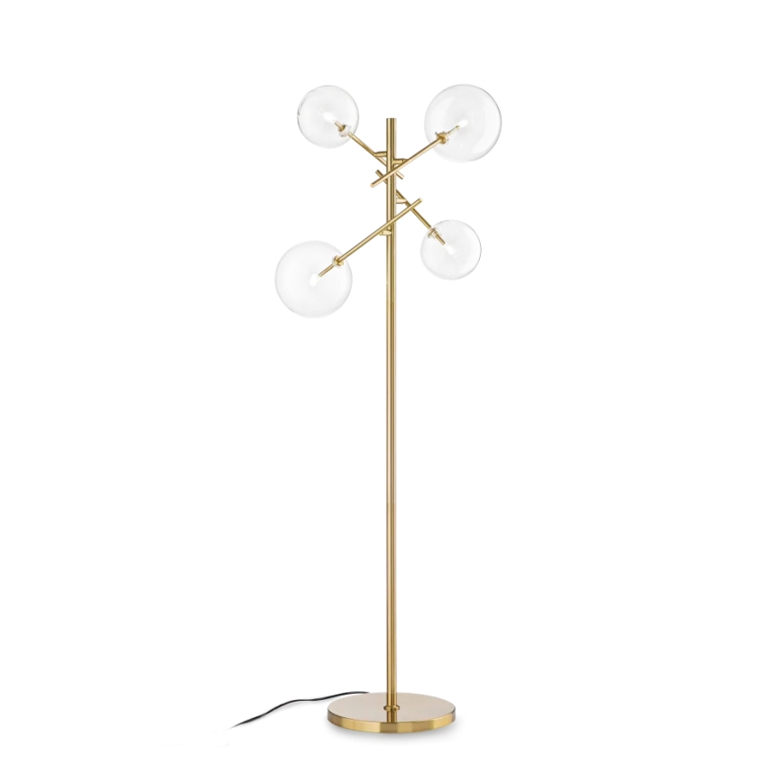 Ideal Lux - Staande LED Lamp EQUINOXE 4xG4/2W/230V messing/doorzichtig
