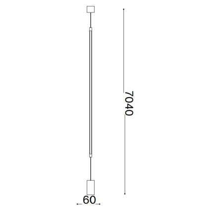 Ideal Lux - Staande LED Lamp FILO LED/14W/230V 2700K CRI 90 wit