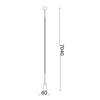 Ideal Lux - Staande LED Lamp FILO LED/14W/230V 3000K CRI 90 zwart