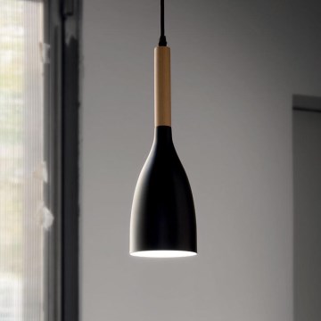 Ideal Lux - Suspension 1xE14/40W/230V hêtre