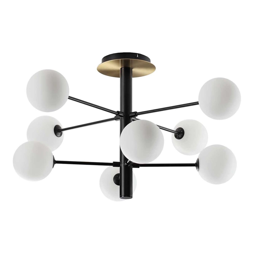 Ideal Lux - Suspension-barre LED COSMOPOLITAN 8xG9/3W/230V d. 64 cm noir