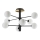 Ideal Lux - Suspension-barre LED COSMOPOLITAN 8xG9/3W/230V d. 64 cm noir