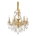 Ideal Lux - Suspension chaîne en cristal GIOCONDA 6xE14/40W/230V d. 62 cm doré