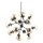 Ideal Lux - Suspension chaîne KEPLER 18xE27/42W/230V d. 69 cm noir/fumé