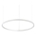 Ideal Lux - Suspension filaire à intensité variable ORACLE SLIM LED/39W/230V 3000K d. 70 cm blanc