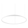 Ideal Lux - Suspension filaire à intensité variable ORACLE SLIM LED/43W/230V 3000K d. 90 cm blanc