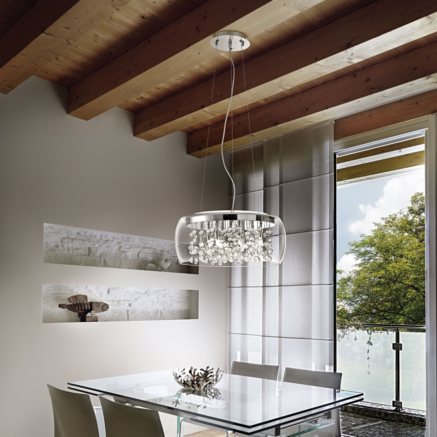 Ideal Lux – Suspension filaire AUDI 8×G9/40W/230V