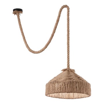 Ideal Lux - Suspension filaire CANAPA 1xE27/15W/230V d. 41 cm marron