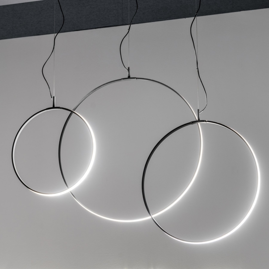 Ideal Lux - Suspension filaire CIRCUS LED/36W/230V d. 74,5 cm CRI 90 noir