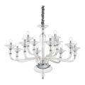 Ideal Lux - Suspension filaire DANIELI 12xE14/40W/230V d. 94 cm transparent