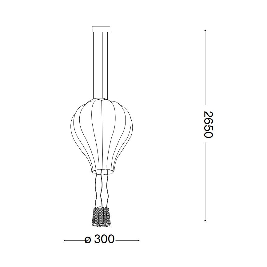 Ideal Lux - Suspension filaire DREAM BIG 1xE27/42W/230V d. 30 cm