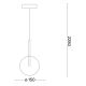 Ideal Lux - Suspension filaire EQUINOXE 1xG4/2W/230V doré