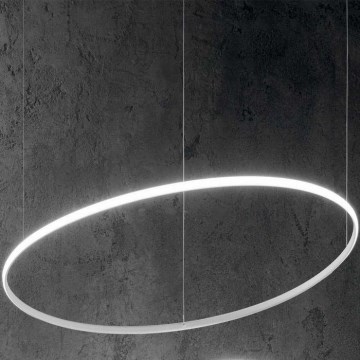 Ideal Lux - Suspension filaire HULAHOOP LED/46W/230V 3000K d. 100 cm CRI 90 blanc