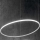 Ideal Lux - Suspension filaire HULAHOOP LED/46W/230V 3000K d. 100 cm CRI 90 blanc