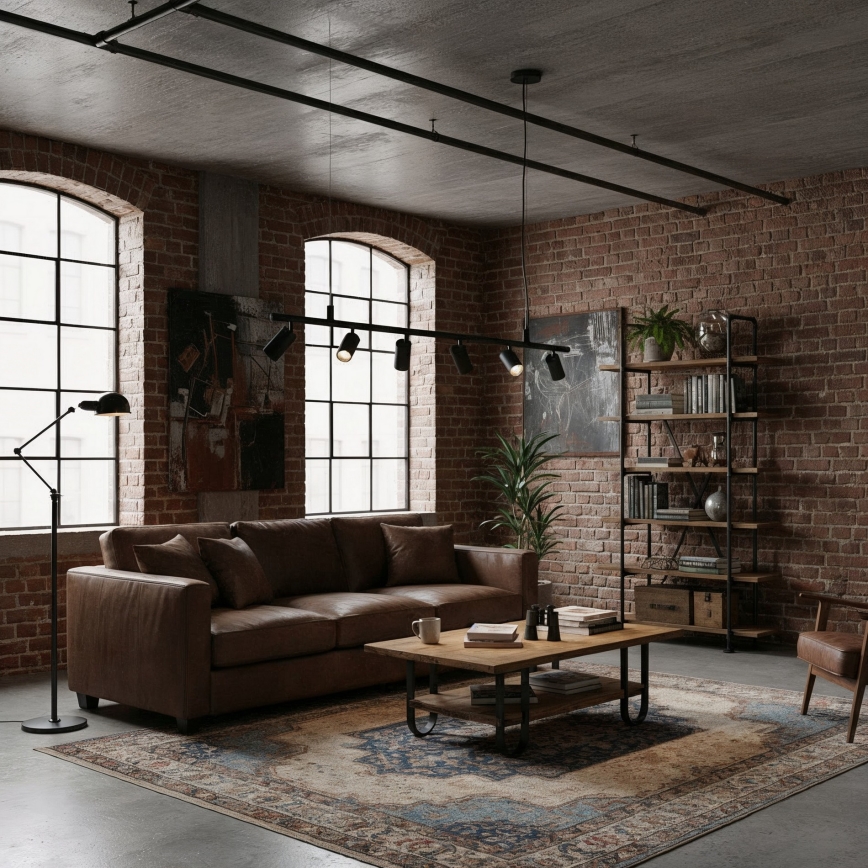 Ideal Lux - Suspension filaire LED DYNAMITE 6xGU10/7W/230V CRI 90 noir