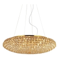 Ideal Lux - Suspension filaire LED en cristal KING 12xG9/3W/230V d. 65 cm doré