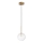 Ideal Lux - Suspension filaire LED EQUINOXE 1xG4/2W/230V d. 15 cm laiton/transparent