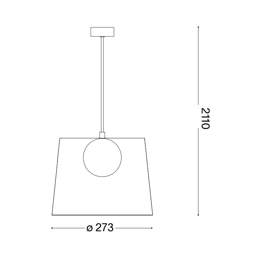 Ideal Lux - Suspension filaire LED FADE 1xG9/3W/230V d. 27,3 cm cuivre/fumé