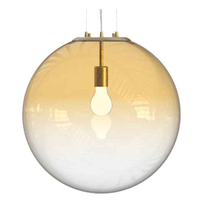 Ideal Lux - Suspension filaire MAPA 1xE27/42W/230V d. 50 cm doré/fumé