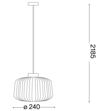 Ideal Lux - Suspension filaire MINT 1xE27/60W/230V d. 24 cm transparent