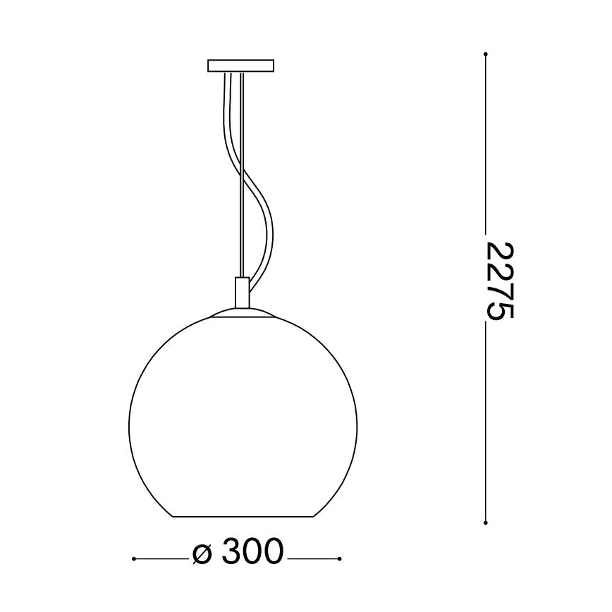 Ideal Lux - Suspension filaire NEMO 1xE27/42W/230V d. 30 cm beige