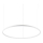 Ideal Lux - Suspension filaire ORACLE LED/55W/230V 3000K d. 90 cm blanc