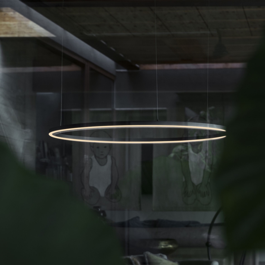 Ideal Lux - Suspension filaire ORACLE LED/55W/230V 3000K d. 90 cm noir