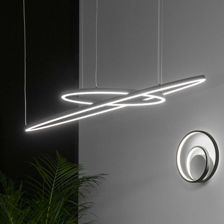 Ideal Lux - Suspension filaire ORACLE LED/55W/230V 3000K d. 90 cm noir