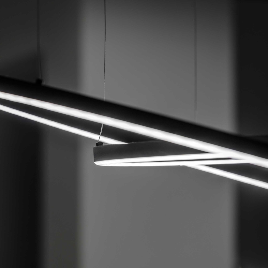 Ideal Lux - Suspension filaire ORACLE LED/55W/230V 3000K d. 90 cm noir