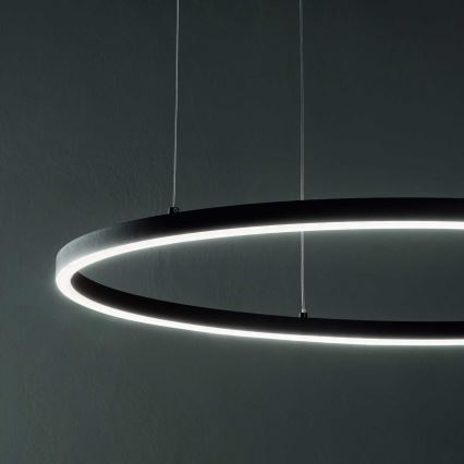 Ideal Lux - Suspension filaire ORACLE LED/55W/230V 3000K d. 90 cm noir