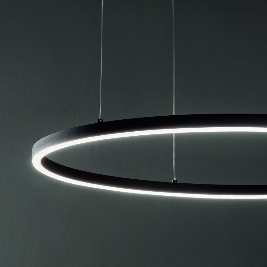 Ideal Lux - Suspension filaire ORACLE LED/55W/230V 3000K d. 90 cm noir