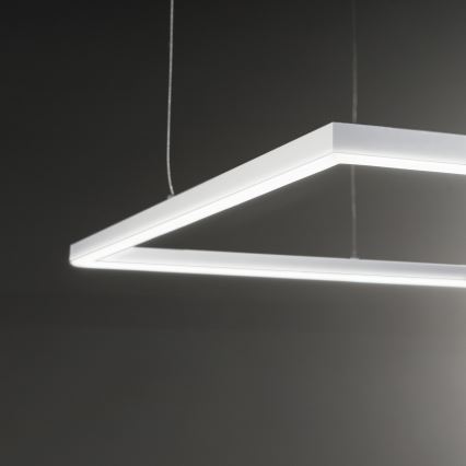 Ideal Lux - Suspension filaire ORACLE SLIM LED/53W/230V 3000K 90x90 cm blanc