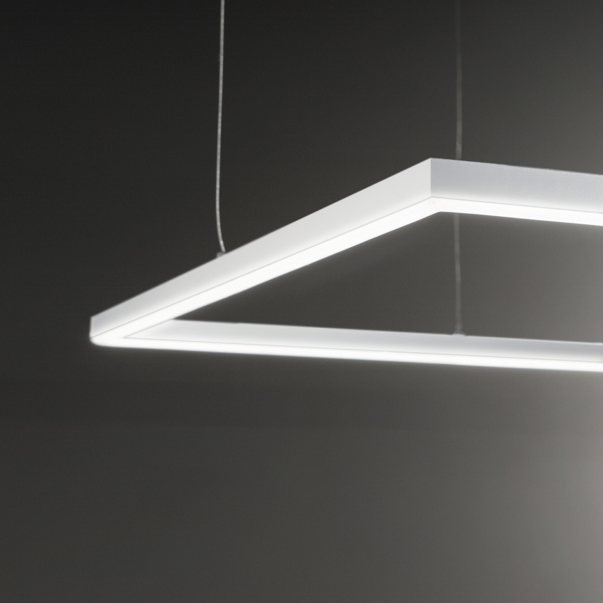 Ideal Lux - Suspension filaire ORACLE SLIM LED/53W/230V 3000K 90x90 cm blanc