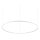 Ideal Lux - Suspension filaire ORACLE SLIM LED/89W/230V 3000K d. 150 cm blanc