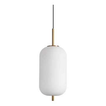 Ideal Lux - Suspension filaire UMILE LED/20W/230V d. 22 cm CRI 90 laiton/blanc