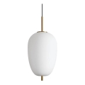 Ideal Lux - Suspension filaire UMILE LED/20W/230V d. 27 cm CRI 90 laiton/blanc
