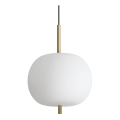Ideal Lux - Suspension filaire UMILE LED/20W/230V d. 30 cm CRI 90 laiton/blanc